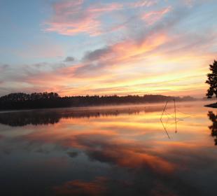 Wsachód słońca na Sosinie