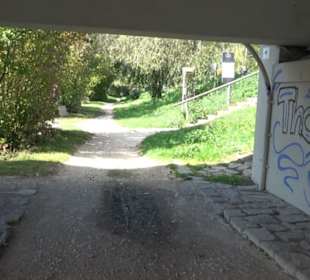 Schaukelweg an der Donau