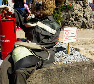 Oster-Feuerwehrhase in Kleingesee