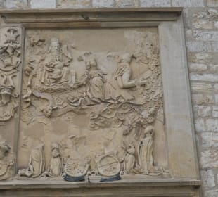 Bei der ehemaligen Barfüßerkirche in Erfurt