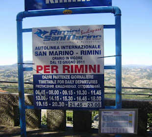 San Marino mit dem Bus