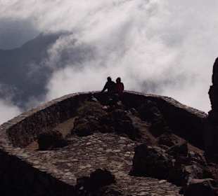 Wie ein Adlerhorst über den Wolken