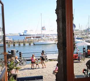 Ausblick Hafen Warnemünde