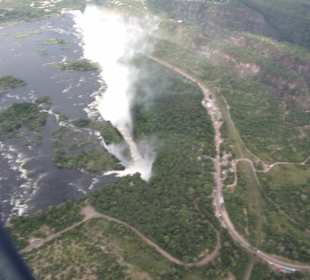 Wasserfälle vom Hubschrauber