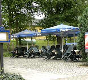 Blick in den Biergarten