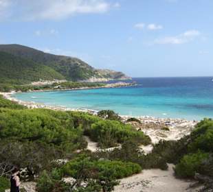 Ausblick auf die Bucht Cala Agulla