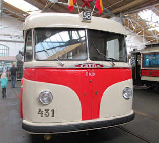 Im Museum des öffentlichen Peronennahverkehrs