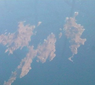 Naxos e Parros dall'aereo