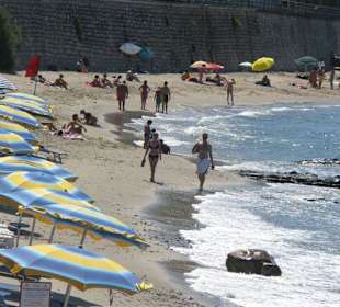 Plaża przy hotelach