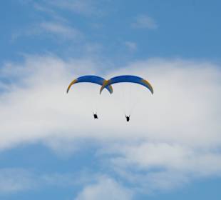 Testflug mit unseren neuen Schirmen