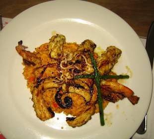 Reis mit Meeresfrüchten