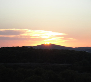 Sonnenuntergang am Castell
