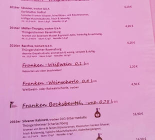 Speisekarte