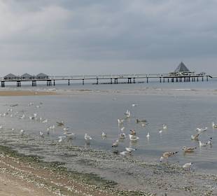 Blick auf die Strandbrücke