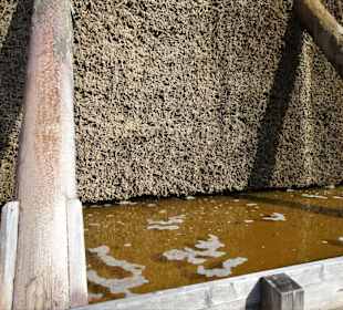 Das Solebassin des Gradierwerkes