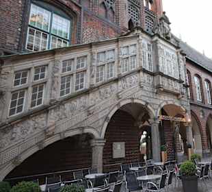 Gastronpmie vor der Rathaustreppe