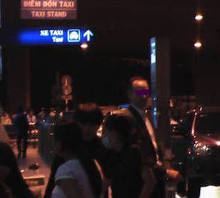 Wartende Urlaubsgäste