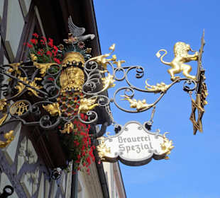 Das Zunftschild der Brauerei Spezial