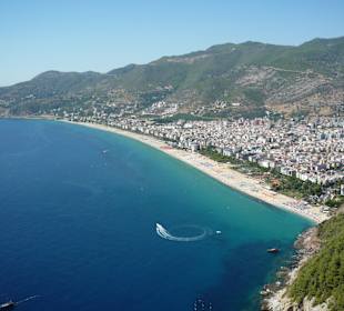 Blick auf Alanya von der Burg