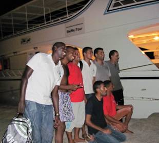 Die Crew beim Abschied