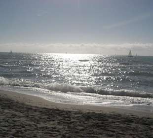 Strand nähe des Da Vinci Flughafens in Rom