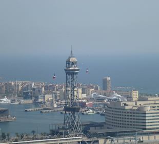 Blick in den Hafen von Barcelona
