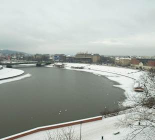 Widok z Wawelu na Wisłę