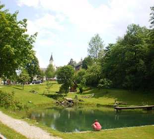 Dorfteich Lassing Eingang zur Erlebniswelt 
