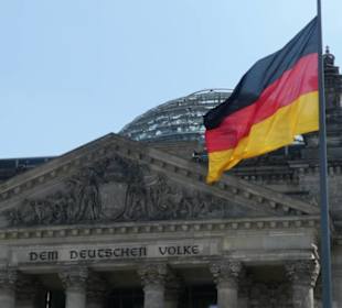 Blick zum Reichstagsgebäude