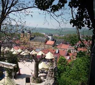Trencin von der Burg aus gesehen