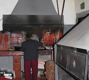 Hier wird das Lamm gebraten