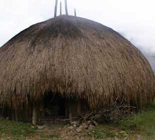 Lokalna chata w Dolinie Baliem