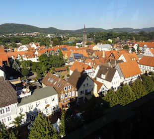 Blick über Rinteln vom Kirchturm