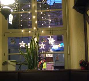 Blick auf den Weihnachtsmarkt