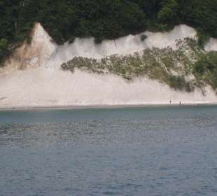 Sicht auf Kreidefelsen