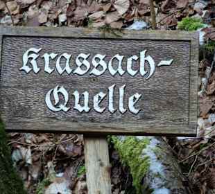 Die Quelle des Bächleins Krassach