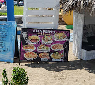 Coole BeachBar am Strand von Faliraki