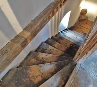 Die Stiege zur Türmer-Stube im Brückenturm-Museum