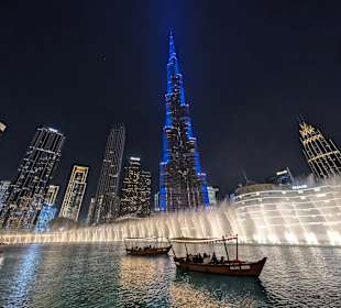 Wasserspiele am Buj Khalifa