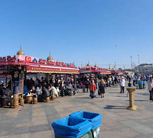 Blick auf den Imbiss