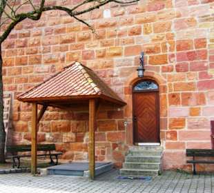 Hintereingang am Haupthaus