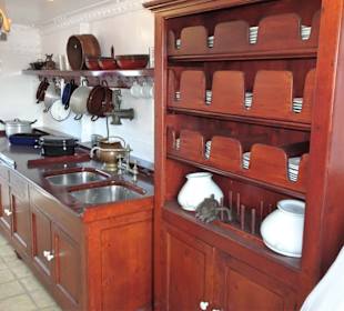 Blick in die Mannschaftskombüse