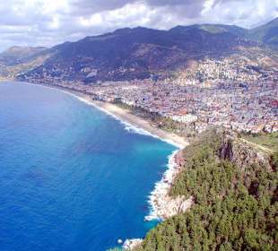Blick vom Burgberg auf Alanya