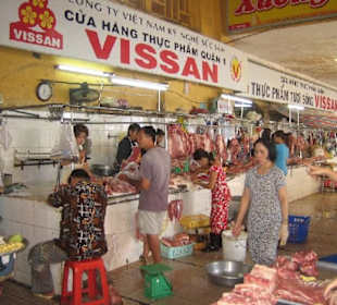 Fleisch auf dem Ben-Thanh-Markt