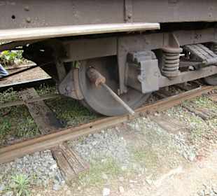 Bremse die den Zug hält