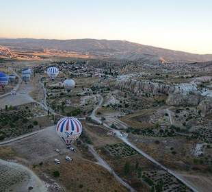 Widok z balona na Kapadocję