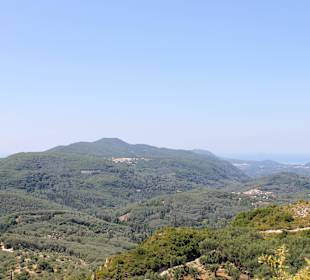 Fahrt auf den Pantokrator-Ausblick