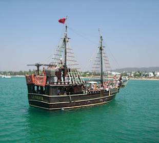 Eines der vielen Piratenschiffe!