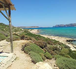 Blick von einer Hütte