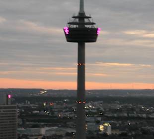 Ausblick vom Osman30 im 30.Stockwerk von Köln-Turm